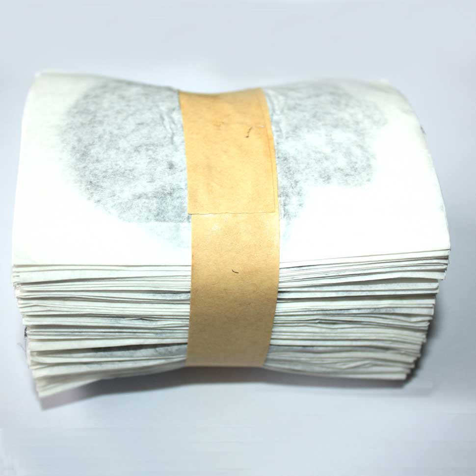 15D Nylon Blond Invisible Hair nets in packaging