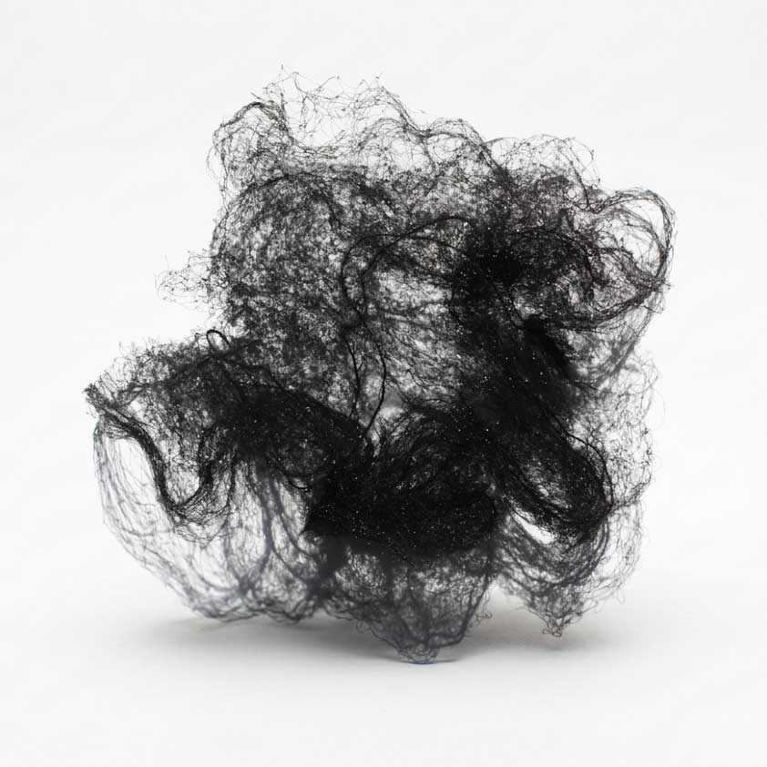 Bulk packaging of Alit black nylon hair nets Invisible black hairnets for food processing factory