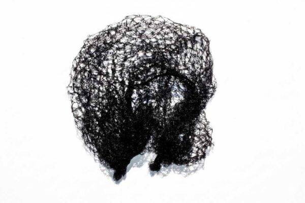 eavy-duty 55d black nylon hair net for industrial food processing